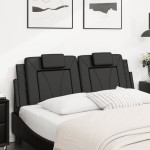 vidaXL Pernă pentru tăblie pat, Viana, negru, 120 cm, piele artificială