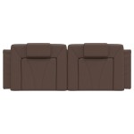 vidaXL Pernă pentru tăblie pat, Viana, maro, 120 cm, piele artificială