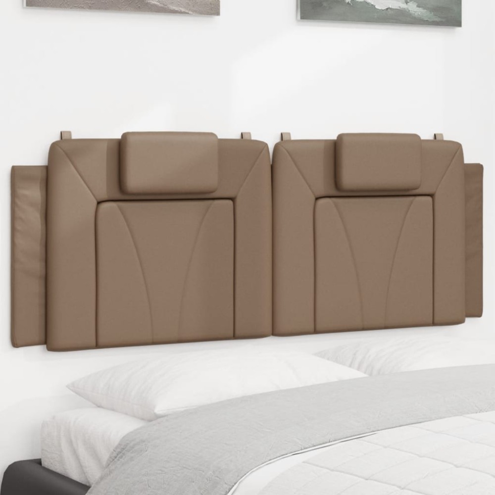 vidaXL Pernă pentru tăblie pat, cappuccino, 120 cm, piele artificială