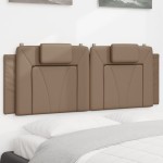 vidaXL Pernă pentru tăblie pat, cappuccino, 120 cm, piele artificială