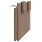vidaXL Pernă pentru tăblie pat, cappuccino, 120 cm, piele artificială