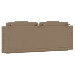 vidaXL Pernă pentru tăblie pat, cappuccino, 120 cm, piele artificială