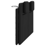 vidaXL Pernă pentru tăblie pat, Viana, negru, 140 cm, piele artificială