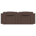 vidaXL Pernă pentru tăblie pat, Viana, maro, 140 cm, piele artificială