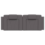 vidaXL Pernă pentru tăblie pat, Viana, gri, 140 cm, piele artificială