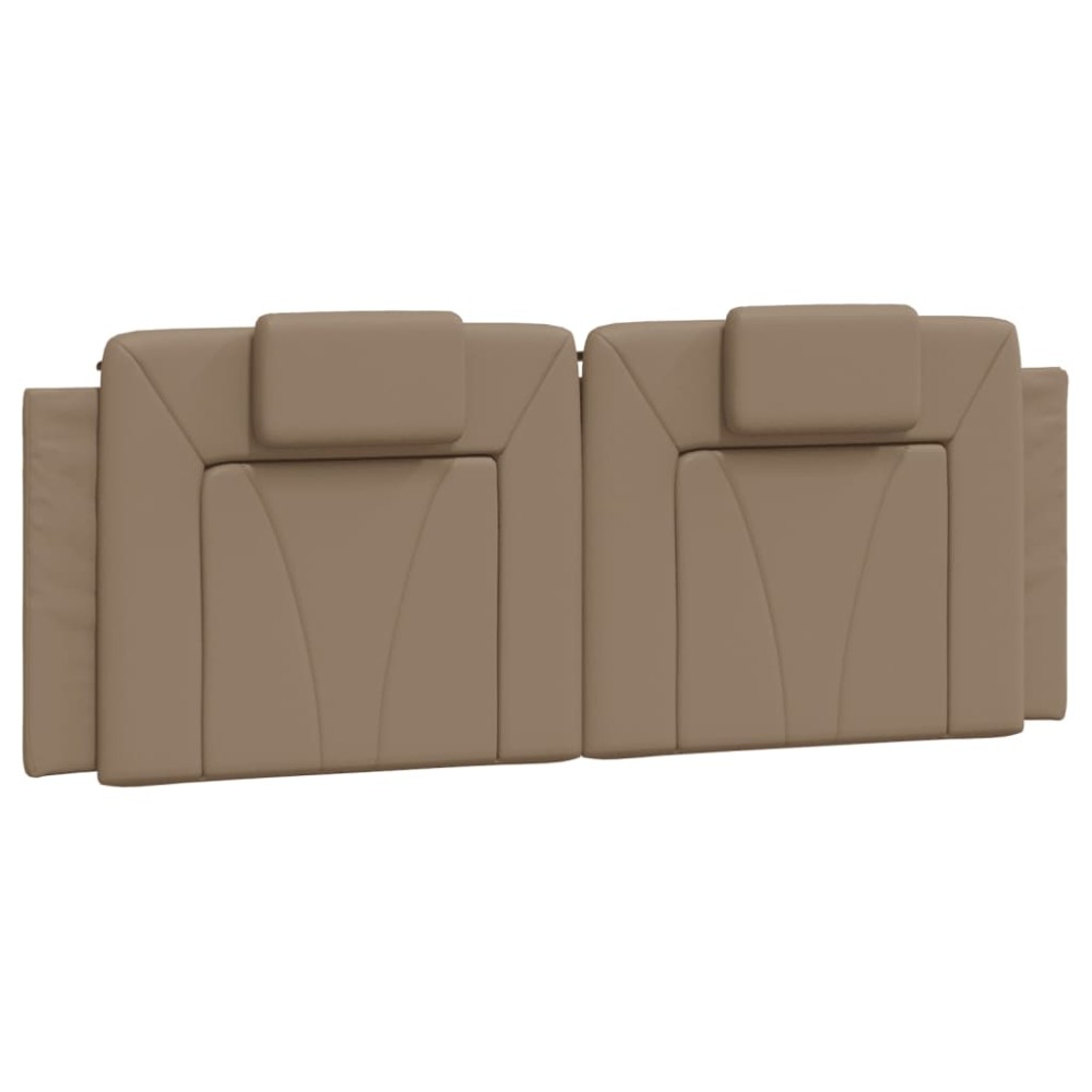 vidaXL Pernă pentru tăblie de pat, cappuccino 140 cm piele artificială