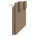 vidaXL Pernă pentru tăblie de pat, cappuccino 140 cm piele artificială