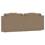 vidaXL Pernă pentru tăblie de pat, cappuccino 140 cm piele artificială