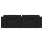 vidaXL Pernă pentru tăblie pat, Viana, negru, 160 cm, piele artificială