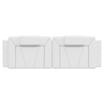vidaXL Pernă pentru tăblie pat, alb, 160 cm, piele artificială