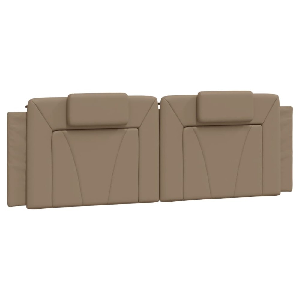 vidaXL Pernă pentru tăblie pat, cappuccino, 160 cm, piele artificială