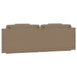 vidaXL Pernă pentru tăblie pat, cappuccino, 160 cm, piele artificială