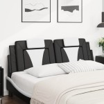 vidaXL Pernă pentru tăblie pat, Viana, negru și alb, 160cm, piele artificială