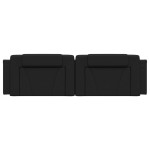 vidaXL Pernă pentru tăblie pat, Viana, negru, 180 cm, piele artificială