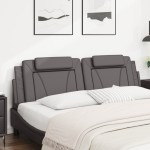 vidaXL Pernă pentru tăblie pat, Viana, gri, 180 cm, piele artificială