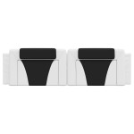 vidaXL Pernă pentru tăblie pat, alb și negru, 180cm, piele artificială vidaXL Pernă pentru tăblie pat, alb și negru, 180cm, piele artificială
