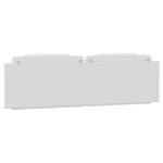 vidaXL Pernă pentru tăblie pat, Viana, alb, 183 cm, piele artificială