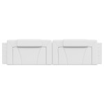 vidaXL Pernă pentru tăblie pat, alb, 200 cm, piele artificială vidaXL Pernă pentru tăblie pat, alb, 200 cm, piele artificială