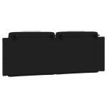 vidaXL Pernă pentru tăblie pat, Viana, negru și alb, 152cm, piele artificială