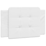 vidaXL Pernă pentru tăblie pat, alb, 80 cm, piele artificială