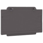 vidaXL Pernă pentru tăblie pat, Zadar, gri, 80 cm, piele artificială