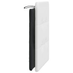 vidaXL Pernă pentru tăblie pat, alb și negru, 80 cm, piele artificială vidaXL Pernă pentru tăblie pat, alb și negru, 80 cm, piele artificială