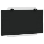 vidaXL Pernă pentru tăblie pat, alb și negru, 80 cm, piele artificială vidaXL Pernă pentru tăblie pat, alb și negru, 80 cm, piele artificială