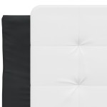 vidaXL Pernă pentru tăblie pat, alb și negru, 80 cm, piele artificială vidaXL Pernă pentru tăblie pat, alb și negru, 80 cm, piele artificială