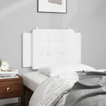 vidaXL Pernă pentru tăblie pat, alb, 90 cm, piele artificială