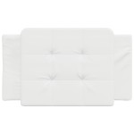 vidaXL Pernă pentru tăblie pat, alb, 90 cm, piele artificială