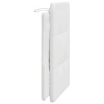 vidaXL Pernă pentru tăblie pat, alb, 90 cm, piele artificială