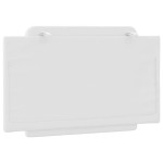 vidaXL Pernă pentru tăblie pat, alb, 90 cm, piele artificială