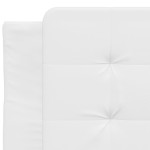 vidaXL Pernă pentru tăblie pat, alb, 90 cm, piele artificială