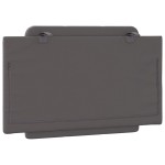 vidaXL Pernă pentru tăblie pat, Zadar, gri, 90 cm, piele artificială