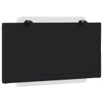 vidaXL Pernă pentru tăblie pat, alb și negru, 90 cm, piele artificială