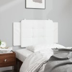 vidaXL Pernă pentru tăblie pat, alb, 100 cm, piele artificială