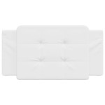 vidaXL Pernă pentru tăblie pat, alb, 100 cm, piele artificială