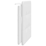 vidaXL Pernă pentru tăblie pat, alb, 100 cm, piele artificială