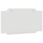 vidaXL Pernă pentru tăblie pat, alb, 100 cm, piele artificială