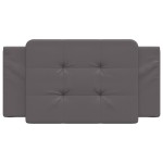 vidaXL Pernă pentru tăblie pat, Zadar, gri, 100 cm, piele artificială
