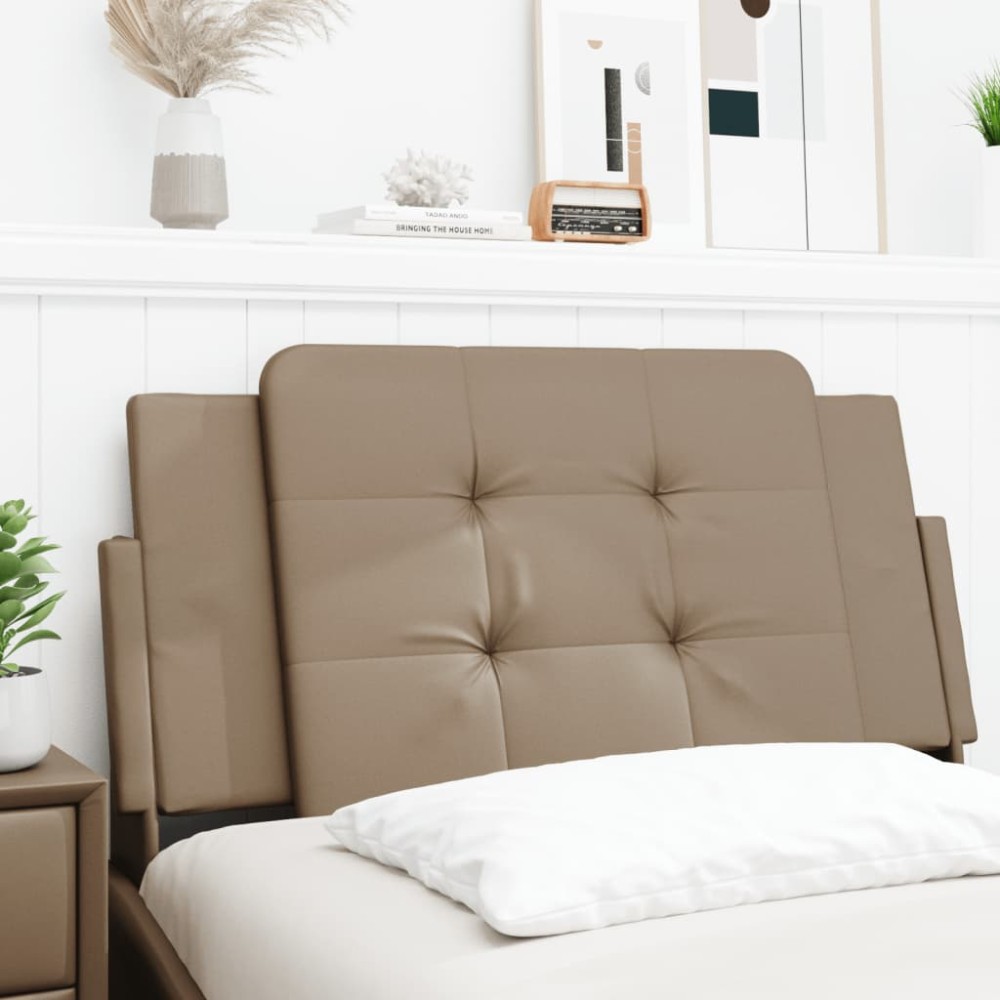 vidaXL Pernă pentru tăblie pat, cappuccino, 100 cm, piele artificială