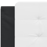 vidaXL Pernă pentru tăblie pat, alb și negru, 100cm, piele artificială
