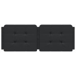 vidaXL Pernă pentru tăblie pat, Zadar, negru, 120 cm, piele artificială