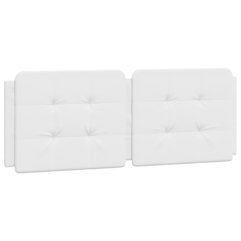 vidaXL Pernă pentru tăblie pat, alb, 120 cm, piele artificială