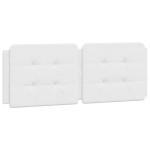 vidaXL Pernă pentru tăblie pat, alb, 120 cm, piele artificială