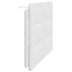 vidaXL Pernă pentru tăblie pat, alb, 120 cm, piele artificială
