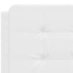 vidaXL Pernă pentru tăblie pat, alb, 120 cm, piele artificială