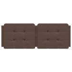 vidaXL Pernă pentru tăblie pat, Zadar, maro, 120 cm, piele artificială