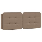 vidaXL Pernă pentru tăblie pat, cappuccino, 120 cm, piele artificială vidaXL Pernă pentru tăblie pat, cappuccino, 120 cm, piele artificială