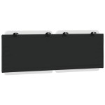 vidaXL Pernă pentru tăblie pat, alb și negru, 120cm, piele artificială